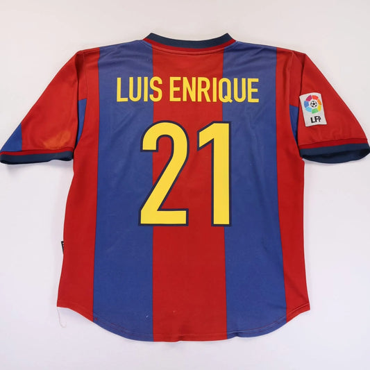 1997/98 FC Barcelona Luis Enrique #21 Retro Football Jersey Retro Vibe Jersey