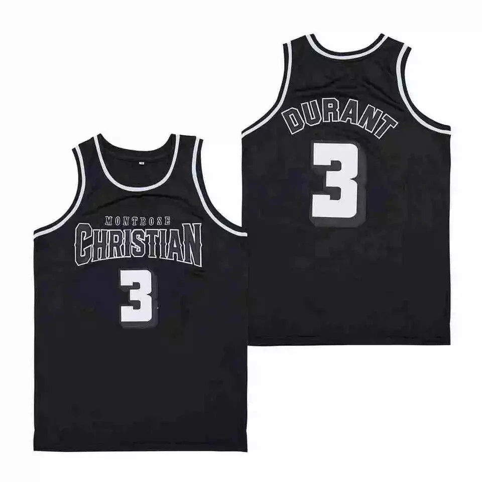 2006 Kevin Durant #3 Montrose Christian Basketball Jersey
