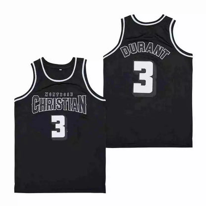 2006 Kevin Durant #3 Montrose Christian Basketball Jersey