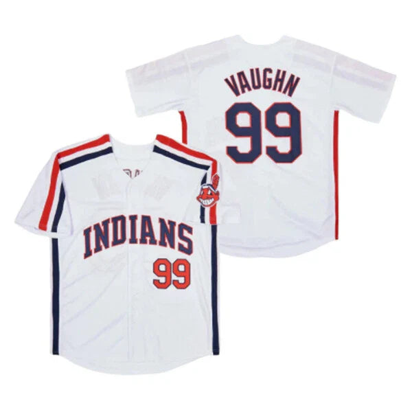Custom Sewn Movie Major 'Wild Thing' Vaughn Jersey