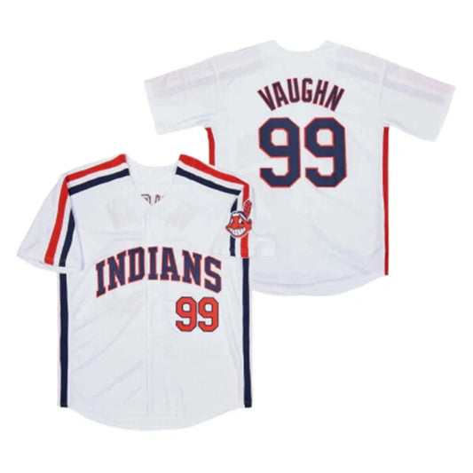 Custom Sewn Movie Major 'Wild Thing' Vaughn Jersey