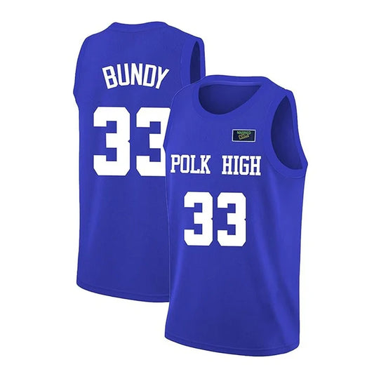 Men's Al Bundy #33 Polk High Basketball Jersey