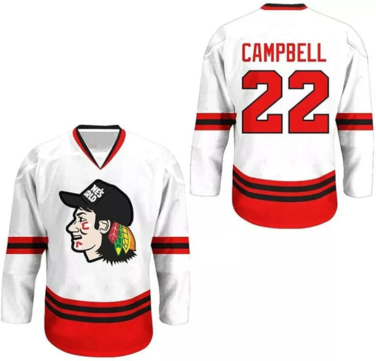 90s Charlie Campbell #22 Wayne's World Hockey Jersey