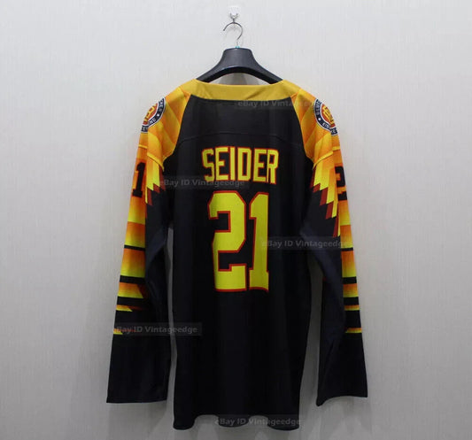 Moritz Seider #21 Detroit Red Wings Hockey Jersey