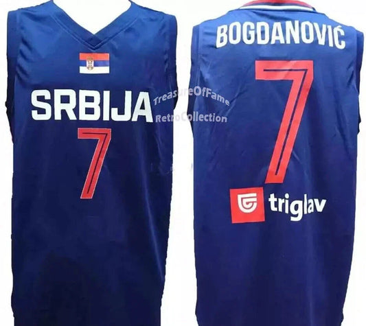 2019 Bogdan Bogdanovic #7 Serbia Basketball Jersey