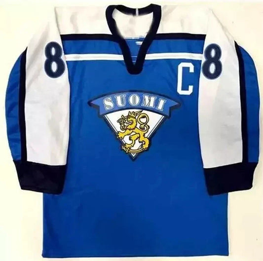 90s Teemu Selanne #8 Winnipeg Jets Hockey Jersey