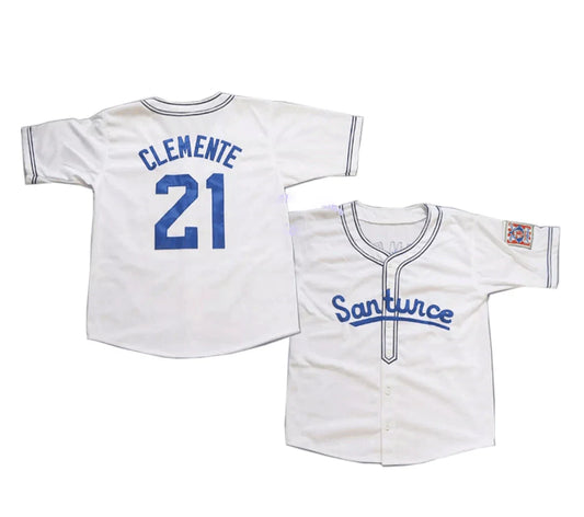 1954 Roberto Clemente #21 Santurce Crabbers Baseball Jersey