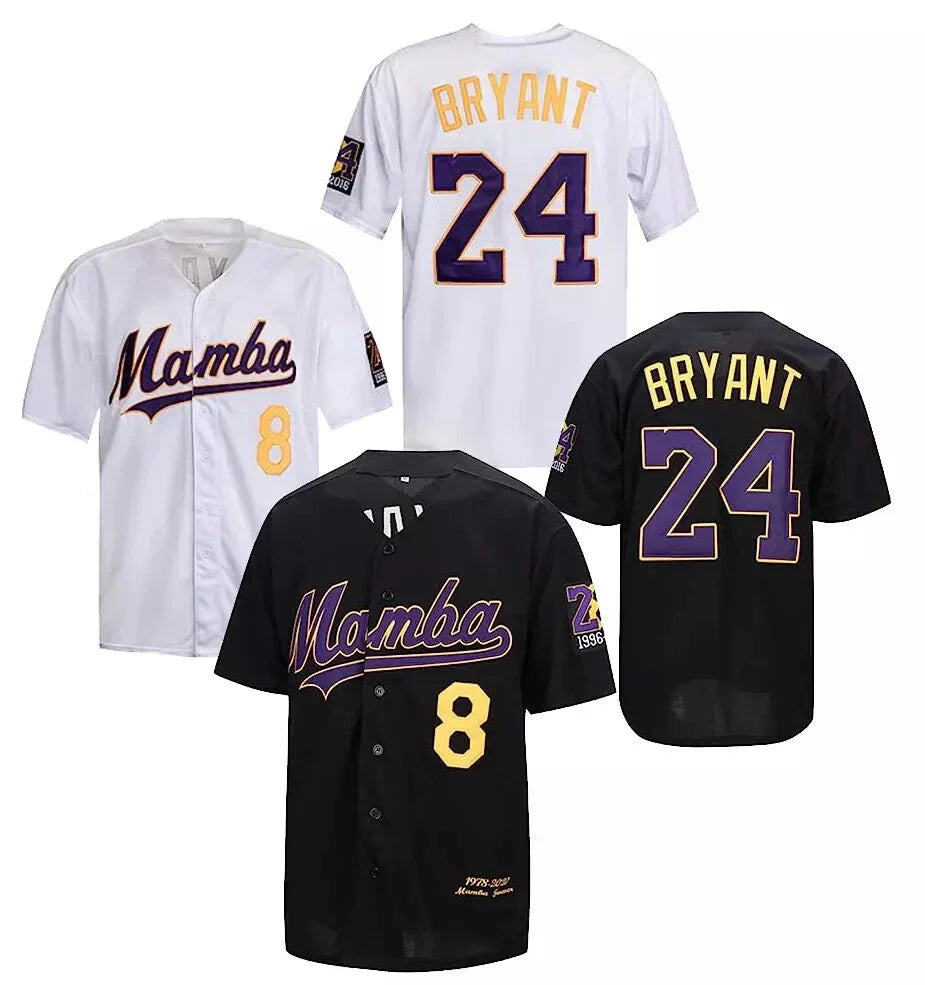 2000s Kobe Bryant #8 & #24 Lakers Baseball Jersey