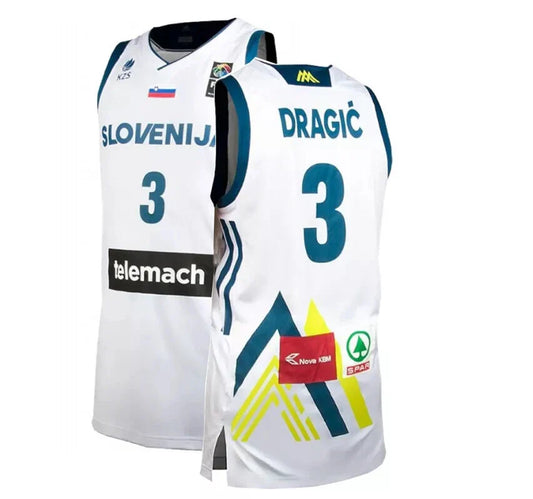 2017 Goran Dragić #3 Team Slovenia Basketball Jersey