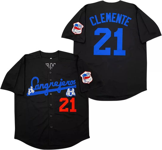 1951 Roberto Clemente #21 Santurce Baseball Jersey