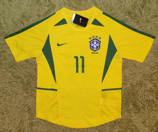 2002 Ronaldinho #11 Brazil Soccer Jersey