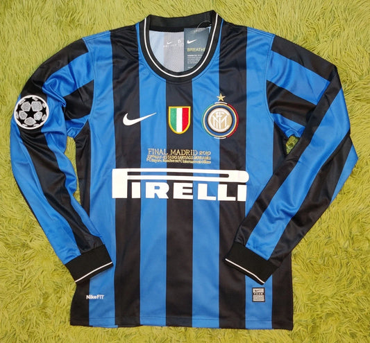 2009 Diego Milito #22 Inter Milan UCL Final Home Jersey