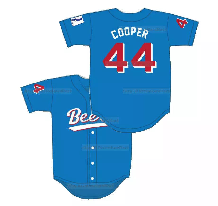Beers #44 Joe Coop Cooper Baseball Jersey
