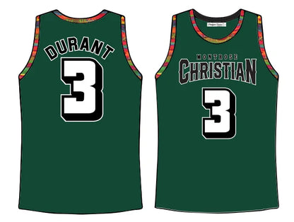 2006 Kevin Durant #3 Montrose Christian Basketball Jersey