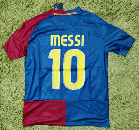 Barcelona 2008/2009 UCL Final Messi #10 Retro Soccer Football Futbol Jersey