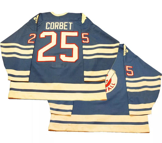 1970s Yvan Corbeil #25 Cornwall Royals Hockey Jersey