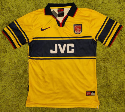 1997 Dennis Bergkamp #10 Arsenal Away Jersey
