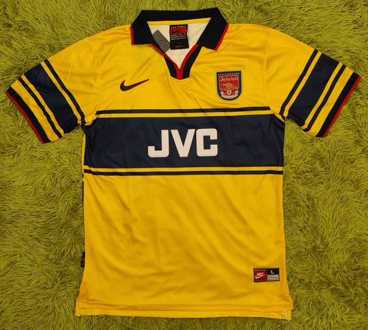 1997 Dennis Bergkamp #10 Arsenal Away Jersey