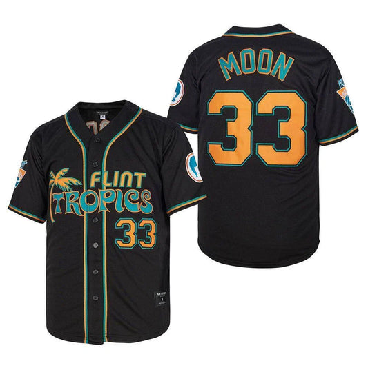 1976 Jackie Moon #33 Flint Tropics Baseball Jersey