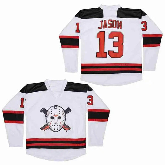 80s Jason Voorhees #13 Camp Crystal Lake Hockey Jersey