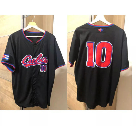 1999 Omar Linares #10 Team Cuba Baseball Jersey