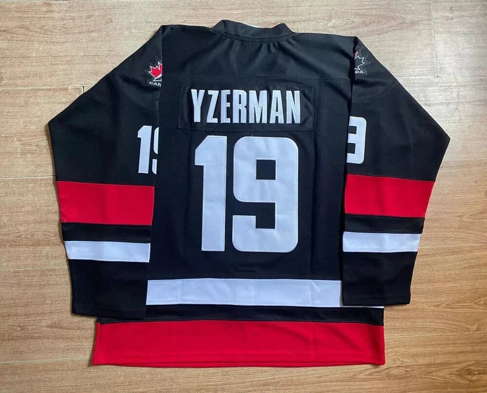 90s Steve Yzerman #19 Team Canada Hockey Jersey