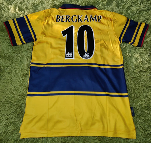 1997 Dennis Bergkamp #10 Arsenal Away Jersey