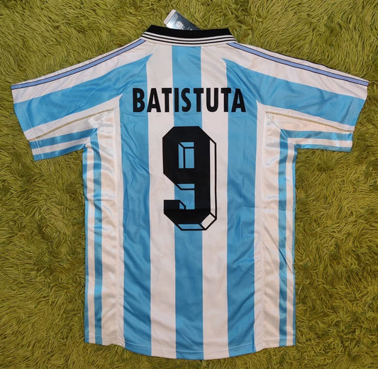 1998 Gabriel Batistuta #9 Argentina Soccer Jersey