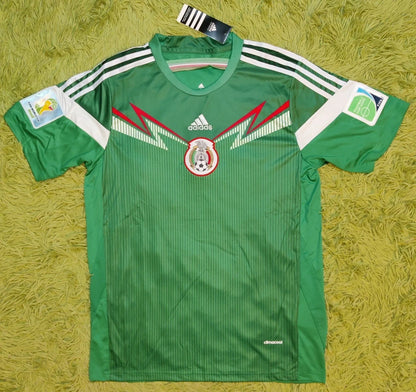 2014 Mexico #14 Javier Hernandez Home Soccer Jersey
