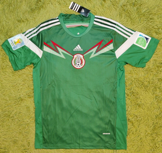 2014 Mexico #14 Javier Hernandez Home Soccer Jersey