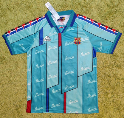 1996/97 Ronaldo #9 Barcelona Away Soccer Jersey