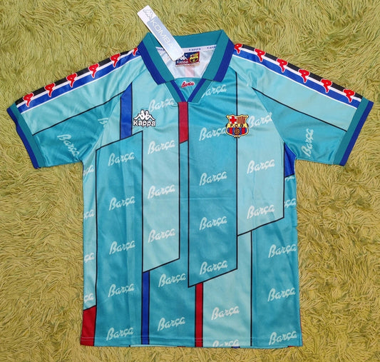 1996/97 Ronaldo #9 Barcelona Away Soccer Jersey