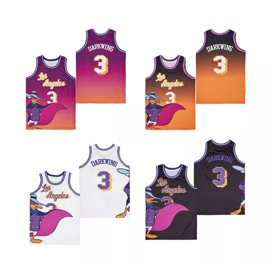 90s Los Angeles Darkwing #3 Basketball Jersey